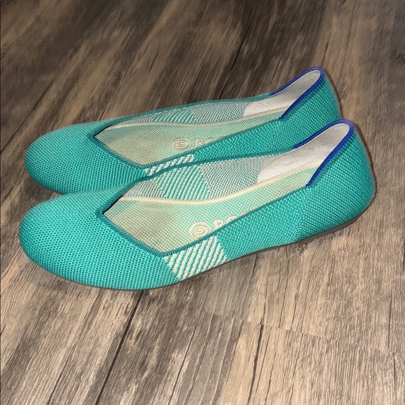 Rothy's Teal Calypso Flats Size 7.5 - Picture 4 of 8